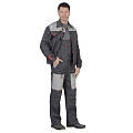 Костюм Фаворит летний с п/к (темно-серый с серым)