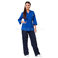 Костюм женский "Лира" (цв.василек+т.синий) Костюм женский "Лира" (цв.василек+т.синий)