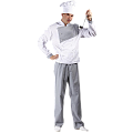 Костюм Кулинар-2 (Белый/Серый;)